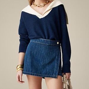 J.Crew denim skort